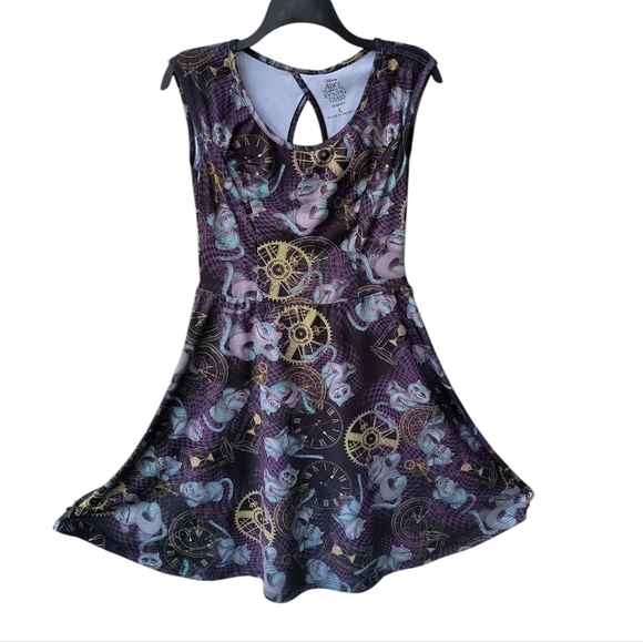 Disney Alice Through The Looking Glass Cheshire Cat Fit & Flare Midi Dress L - Picture 9 of 12